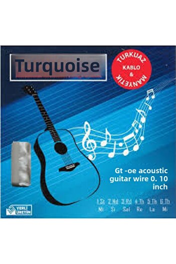 Erga Müzik Turquoise Acoustic Classical Guitar String