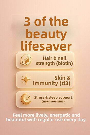 VİTASENT Beauty Pack - Biotin Keratin - Magnesium Complex and D3