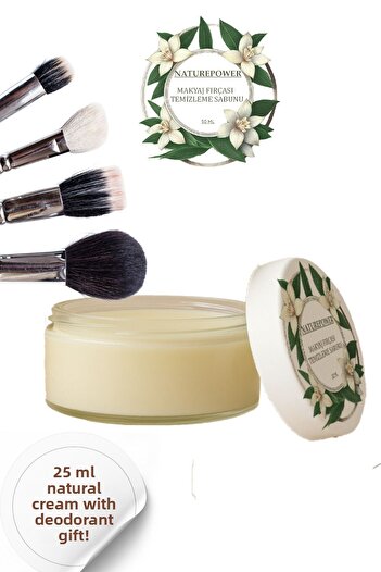 naturepower Natural Makeup Brush Cleaning Soap – Jar Form, Natural Ingredient, Practical Use