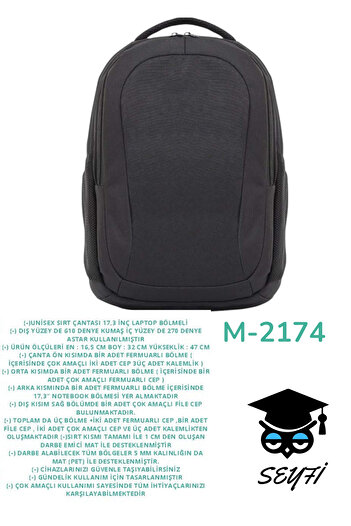SEYFİKİRTASİYE Document Notebook High School Middle School Primary School University Travel Bag 1St Class Waterproof Fabric