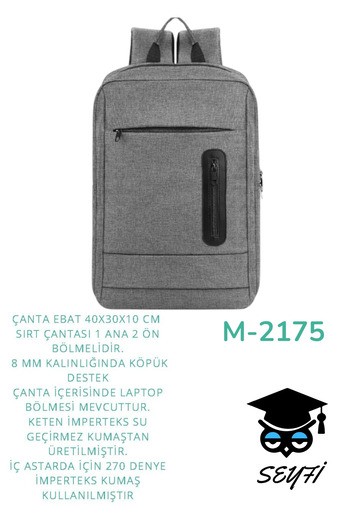 SEYFİKİRTASİYE Document Notebook High School Middle School Primary School University Travel Bag 1St Class Waterproof Fabric