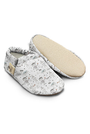 Kokopatik ,Non-Slip Sole,Organic Cotton Home Nursery Booties Pirate Robots Organic Cotton Nursery-Home Booties