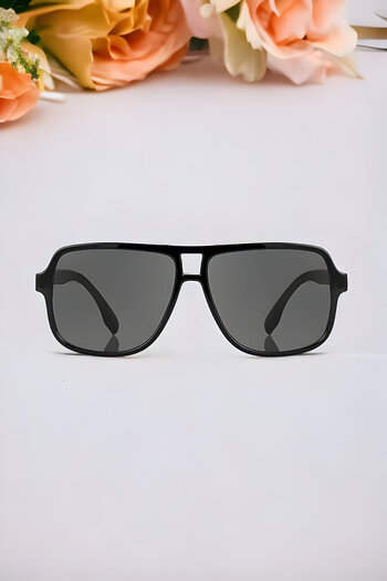 MACERATİ Zyra Unisex Black Drop Frame Uv400 Kids Sunglasses