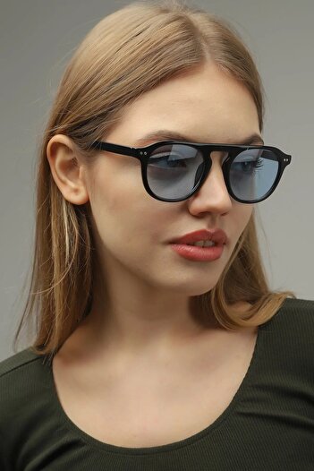 MACERATİ Vintage Unisex Huge Orange Blue Set of Two Uv400 Sunglasses