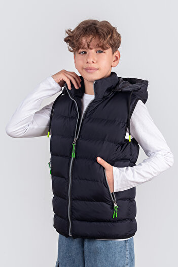 Pina Kids Дитячий надувний жилет для хлопчика з капюшоном