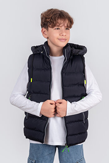 Pina Kids Дитячий надувний жилет для хлопчика з капюшоном