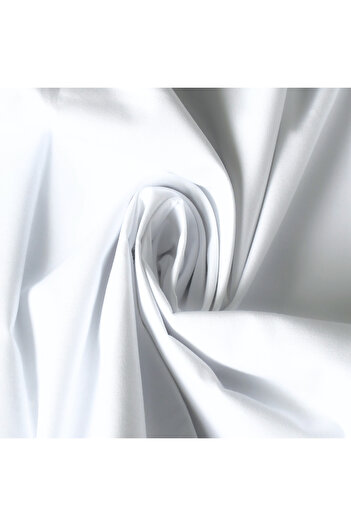 Virginia TEX Ranforce Premium Cotton Fabric for DIY Bed Linen (500 cm x 240 cm) white