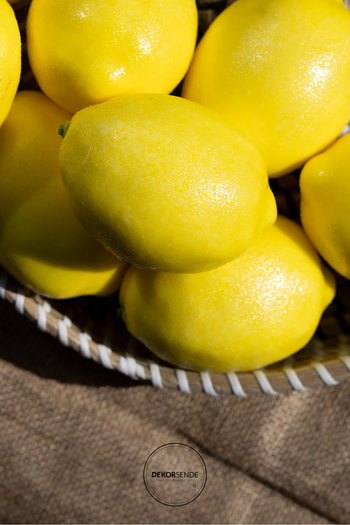 Dekorsende Lemon artificial mare galben