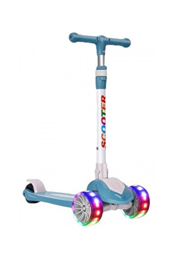 Duman Pilli Işıklı Müzikli Çocuk Scooter | Led Işık ve Müzikli Scooter