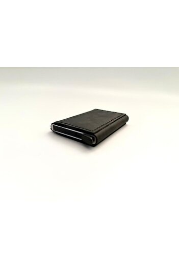 natderi Genuine Leather Mechanical Card Holder