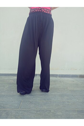 hoaryage Elastic Waist 100% Cotton Combed Fabric Trousers