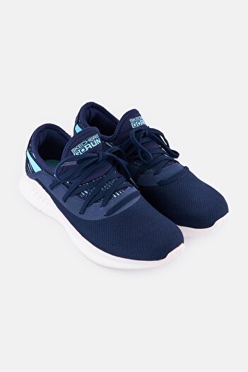 SKECHERS Women Go Run Mojo 2 Lace Up Running Shoes, Navy Blue