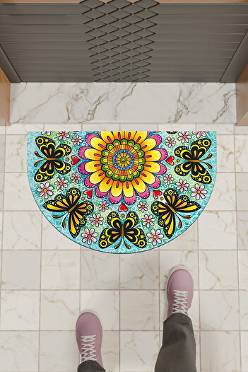 Dormot Modern Digital Doormat Colorful Butterfly Pattern Doormat - Front Door Mat