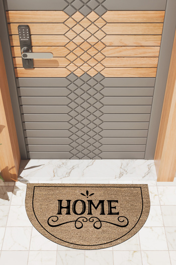 Dormot Modern Digital Mat Brown Home Mat - Front Door Mat