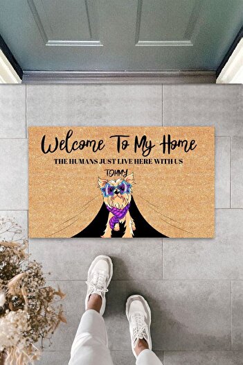 Dormot Decorative Digital Printing - Welcome Poodle Doge Doormat - Indoor and Outdoor Doormat