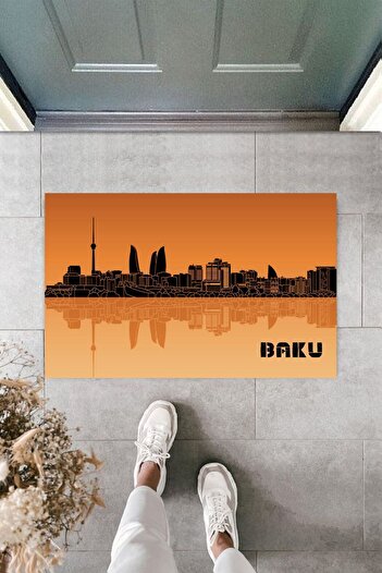 Dormot Modern Reqemsal Diameter - Bakı Mat 70x45 cm - Mat opposite Azerbaijan Gate