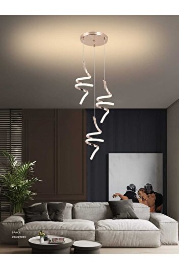 best power Modern LED Chandelier 7188-3 | 60W Power with 3 Lighting Modes, 130cm Adjustable Length