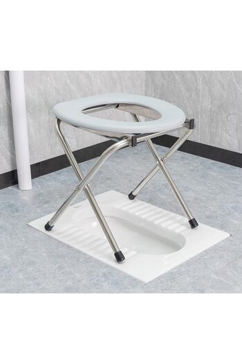 erorex Portable Toilet Camping Portable Toilet Seat Portable Toilet Travel Stainless Steel Portable Toilet