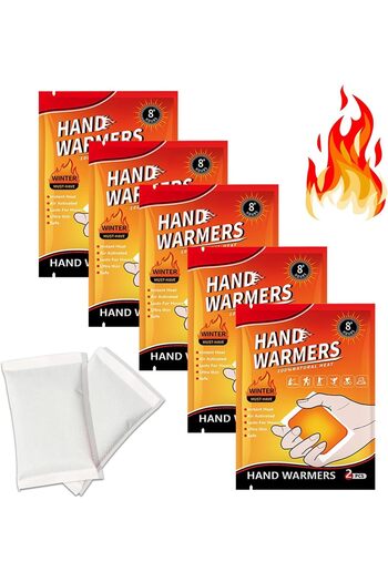 erorex Hand Warmer 10 Pcs Disposable Hand Warmers 8 Hours Heating Super Long Lasting Natural Air Activated