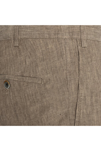 Hiltl Chino Sand Beige Pure Linen Regular Fit Trousers