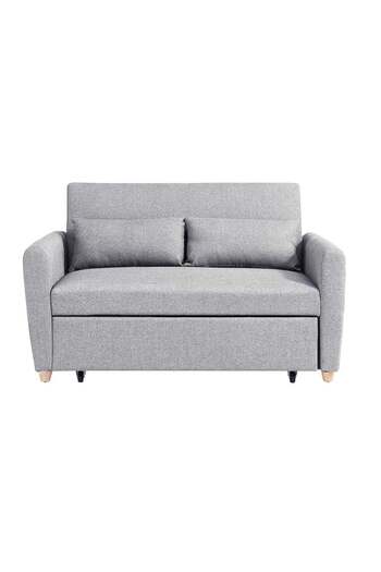 Danube Home Alpha 2 Seater Fabric Sofabed - Grey