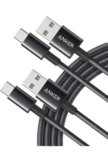 Anker USB C Cable [2-Pack, 6ft] USB A to USB C Charger Cable, Premium Nylon USB A to Type C Charger