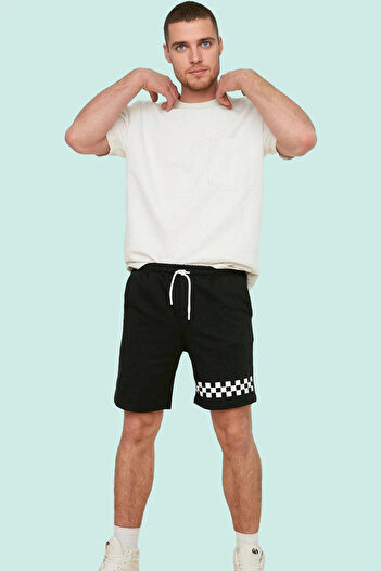 PayBuy Men's Fashion Mid-Length Geometric Printed Shorts Regular Waist Pipe Leg Casual Combinations Modern Design