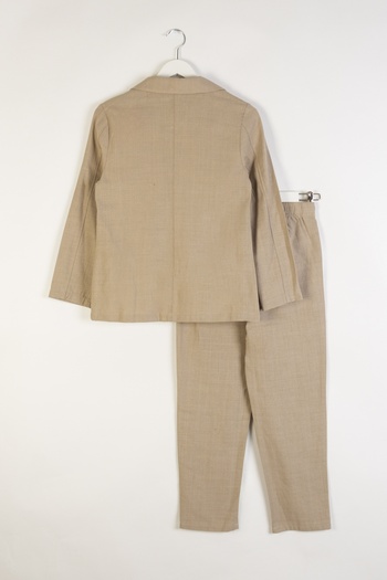 DMB BOYS & GIRLS Premium Linen Boys' 3-Piece Suit