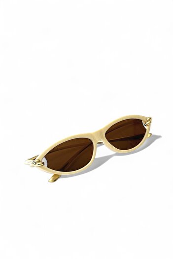 REN EYEWEAR Cat Eye Women's Sunglasses with Ren Knopline Metal Handle |   Uv400, Metal Knot Handle Detail