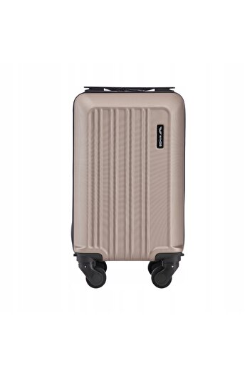 WINGS BRAND Bagaj de cabină WINGS 40X25X20 cu roți, culoare auriu șampanie