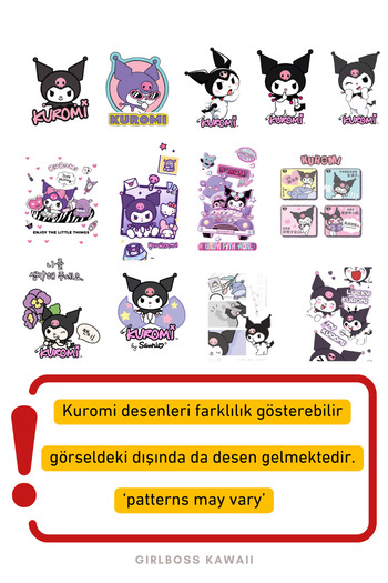 Girlboss Kawaii Kuromi Knee-High Long Socks School Socks All Ages Children / Teenager / Big Series