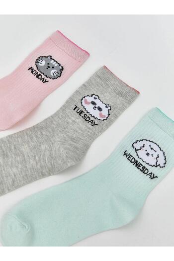 LC Waikiki Lcw Patterned Girl's Socks 5-Piece (W5)