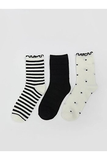 LC Waikiki Lcw Patterned Women's Socks 3-Piece (W5)