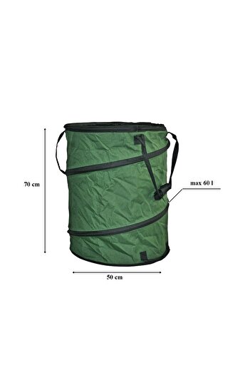 SGTT Fabric leaf bag 50x70cm. foldable, max 60 l