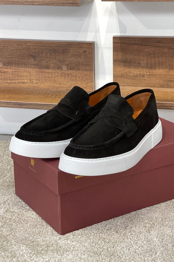 NAZEF Eva Sole Suede Leather Black Sneaker Shoes
