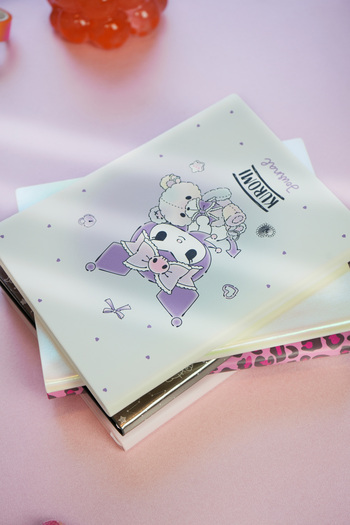 Victoria's Journals Kuromi Smyth Flexy Vegan Leather Notebook – 13X18 Cm, Lined, Collection Covers