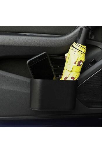 safestore Auto Accessory Car Trash Can Black Portable In-Car Portable Lid Organizer Dustbin