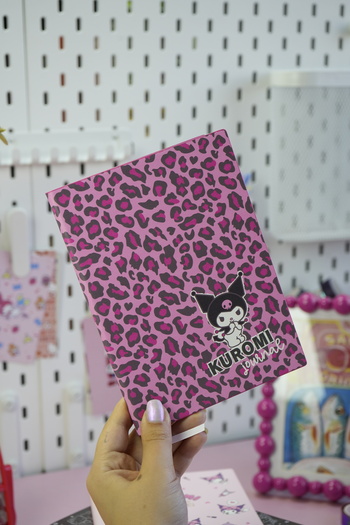 Victoria's Journals Kuromi Smyth Flexy Vegan Leather Notebook – 13X18 Cm, Lined, Collection Covers
