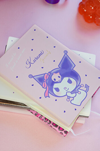 Victoria's Journals Kuromi Smyth Flexy Vegan Leather Notebook – 13X18 Cm, Lined, Collection Covers