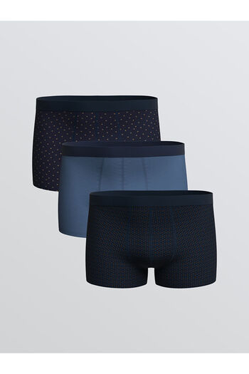 LC Waikiki Sparkling Selections from Shining Store |   Standard Mold Cotton Flexible Men's Boxer 3-Pack