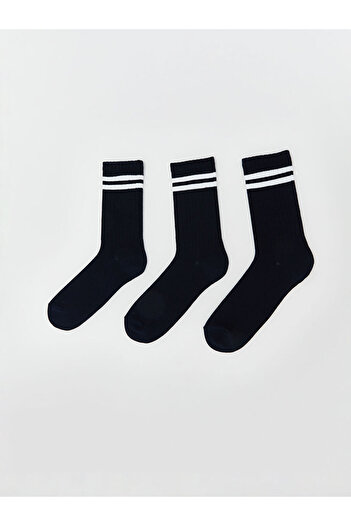 LC Waikiki Sparkling Selections from Shining Store |   Striped Men's Socks 3-Pack