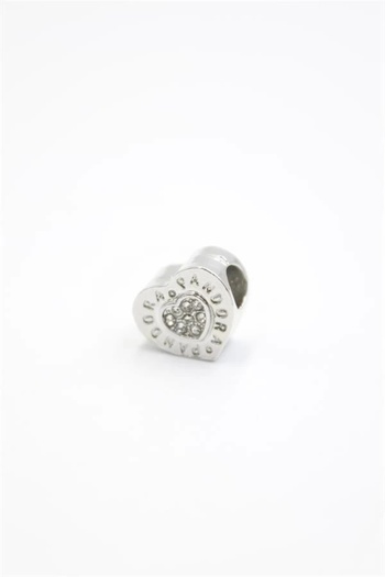 MR RZN STORE Pn Bracelet Heart Charm - Silver