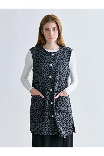 LC Waikiki Lcw Crew Neck Patterned Women's Vest (W5)