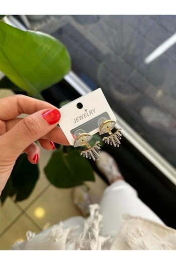 No8 Home Eye Earrings - Gold