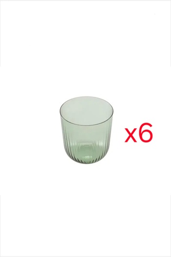 Porland Mose Green Footless 6-Piece Water Glass 400Cc