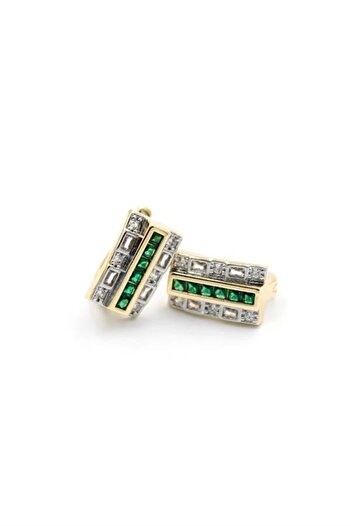 No8 Home Jewelled Earrings - Green