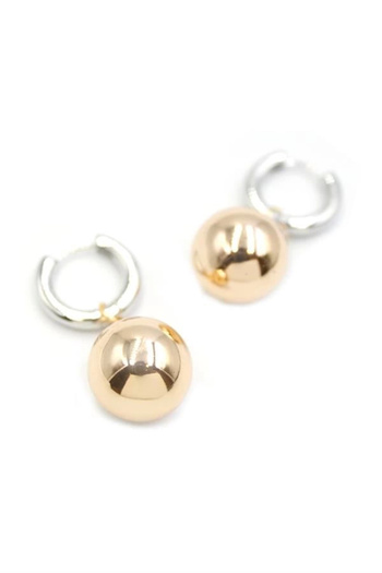 No8 Home Ball Earrings - Gold