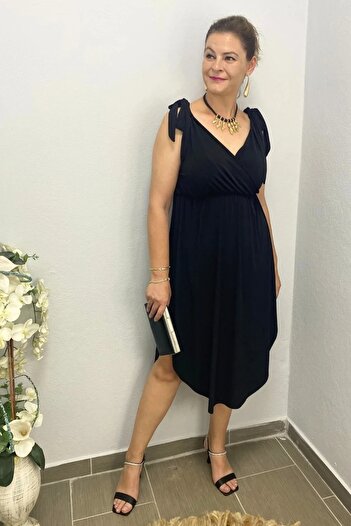 Mia Butik Women's Black Helen Dress