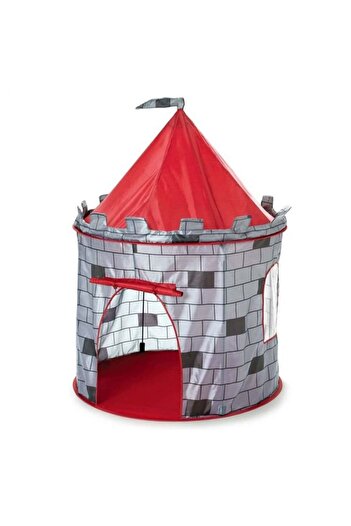 SMARTIC Tent in the Shape of a Castle for Knights, Gray, Age 3+, 125 x 105 cm,
