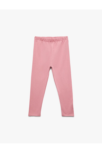 Koton Pink Baby Girl Leggings 6Wmg40069Ak